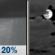 Thursday Night: Slight Chance Rain Showers then Mostly Cloudy