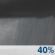 Saturday Night: A chance of rain showers between 11pm and 2am. Partly cloudy, with a low around 63. Northeast wind around 8 mph. Chance of precipitation is 40%. Saturday Night: Chance Rain Showers